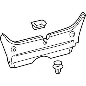 Toyota 58387-06141 Rear Panel Trim