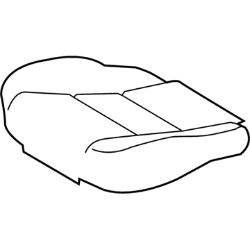 Toyota 71072-0Z300-B1 Cushion Cover, Gray, Driver Side