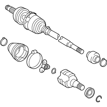 Toyota Prius C Axle Shaft - 43420-52311
