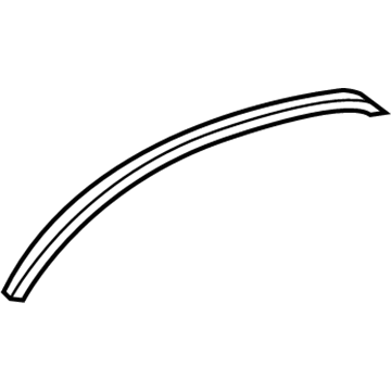 Toyota 75625-34010-B0 Wheel Flare Pad, Gray, Upper