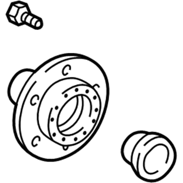 Toyota 43502-35110 Hub Assembly, Front