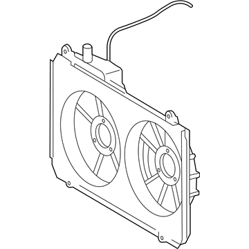 Toyota Sienna Fan Shroud - 16711-0A221