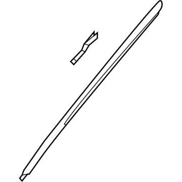 Toyota 75504-0E050 Side Molding, Outside Lower Passenger Side