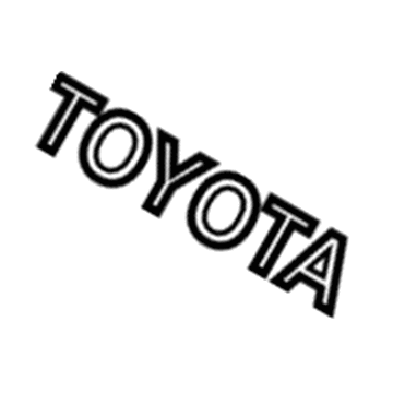 Toyota 75446-52050 Nameplate, Rear