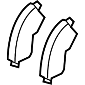 Toyota 04465-42180 Brake Pads, Front