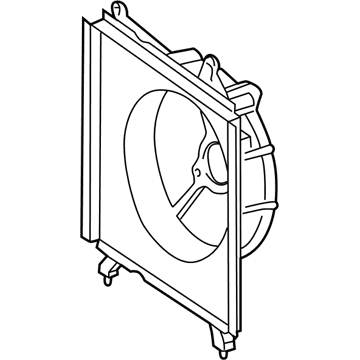 Toyota Solara Fan Shroud - 16711-20050