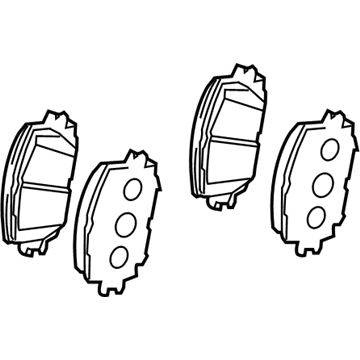 Toyota 04465-47070 Pad Kit, Disc Brake, Front