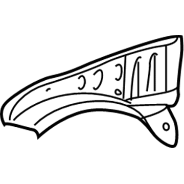 Toyota 53707-17040 Gusset, Lower Passenger Side