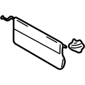Toyota 74330-0C010-B0 Sunvisor Extension