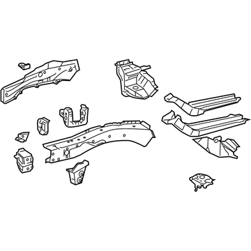 Toyota 57101-06051 Sidemember Assembly