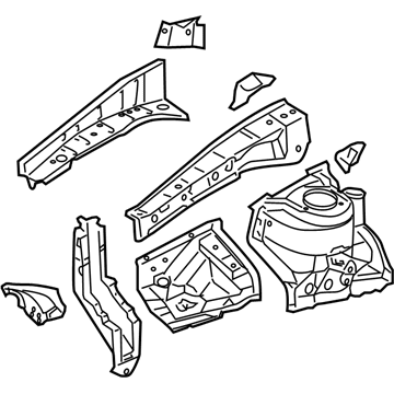 Toyota 53701-07030 Apron Assembly