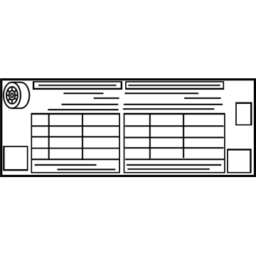 Toyota 42661-02T70 Tire Pressure Label