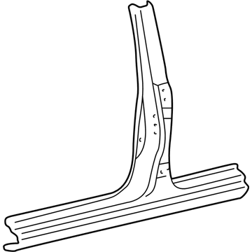 Toyota 61311-60110 Center Pillar & Rocker, Outer Passenger Side