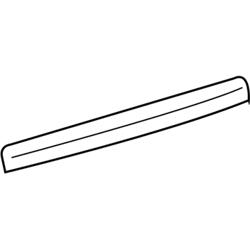 Toyota 76811-52080-A0 Molding, White, Rear