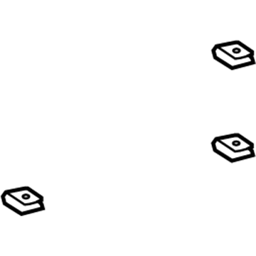 Toyota 90183-06019 Rocker Molding Nut