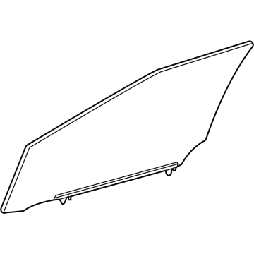 Toyota 68101-62010 Moveable Glass, Passenger Side