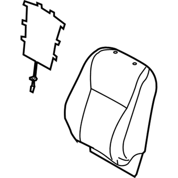 Toyota 71074-0E140-E0 Seat Back Cover