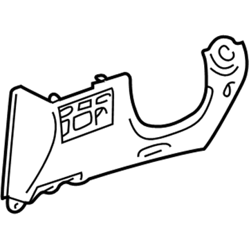 Toyota 55302-60031-B2 Knee Bolster, Medium Gray, Lower Driver Side