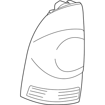 Toyota 81551-04150 Lens, Passenger Side