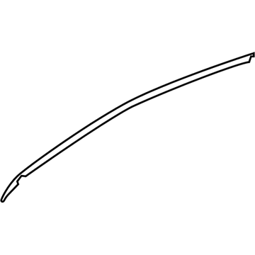 Toyota 75929-08010 Black Out Tape, Inner Upper Passenger Side