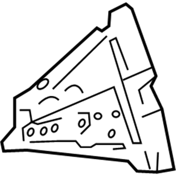 Toyota 61158-47010 Reinforcement Plate