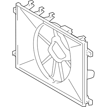 Toyota Fan Shroud - 16711-24160