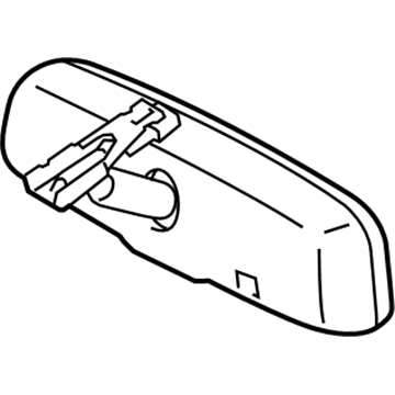 Toyota 87810-0W570 Mirror Inside, Rear Inner