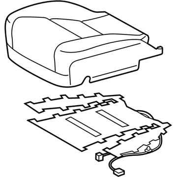 Toyota 71072-0E290-A3 Cushion Cover