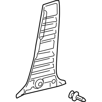 Toyota 62413-0R010-B0 Lower Center Pillar Trim, Passenger Side
