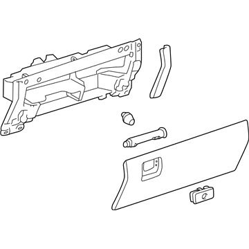 Toyota 55320-0C030-C1 Glove Box Assembly, Lower Passenger Side