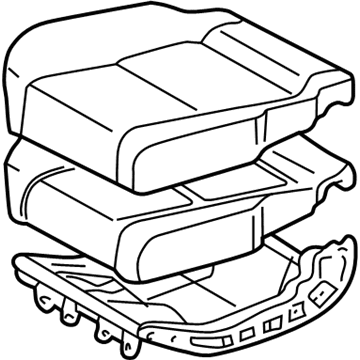 Toyota Sequoia Seat Cushion - 71460-0C040-E0