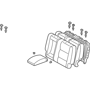 Toyota 71490-0C010-B0 Seat Back Assembly