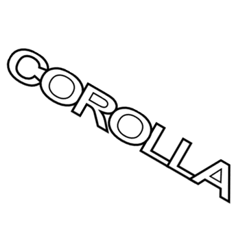 Toyota Corolla Emblem - 75442-12C50