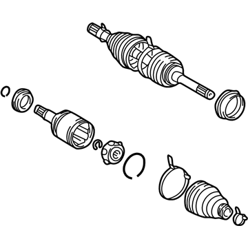 Toyota 43430-60040 Axle Assembly, Front