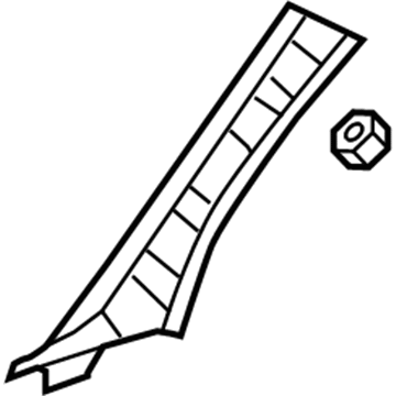 Toyota 62220-0C060-E0 Windshield Pillar Trim