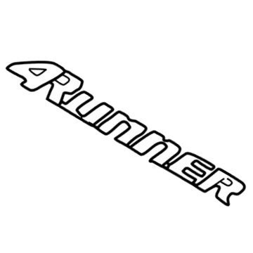 Toyota 75431-35020 Nameplate, Rear