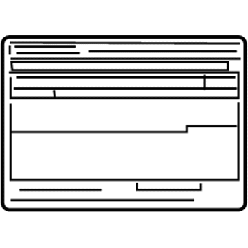 Toyota 11298-0P070 Emission Label
