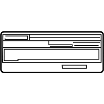 Toyota 11298-75A70 Emission Label