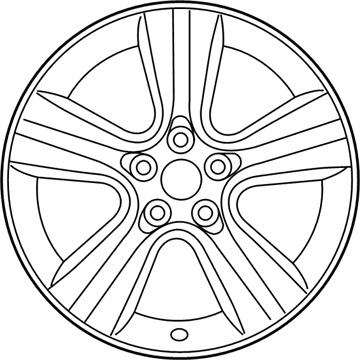 Toyota 4260D-0E010 Wheel, Alloy, Chrome