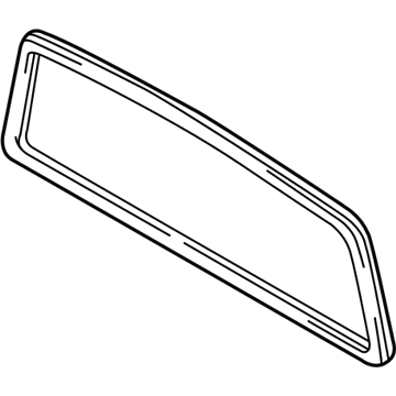 Toyota 64812-04040 Surround Weatherstrip, Rear