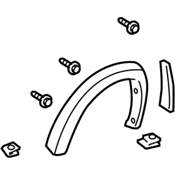 Toyota 75873-0C904 Wheel Flare, Passenger Side