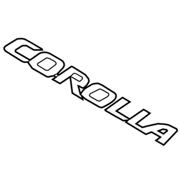 2017 Toyota Corolla Emblem - 75442-02280