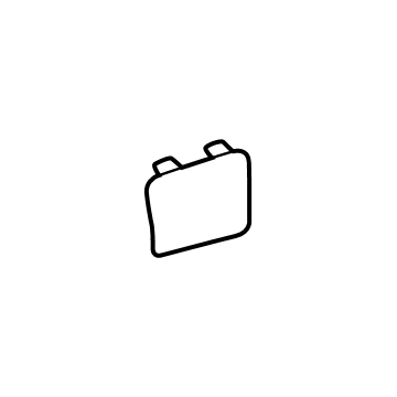 Toyota 64716-08020-B0 Lower Trim Hole Cover, Gray, Rear