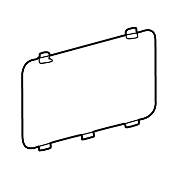 Toyota 64707-08020-B0 Access Cover, Gray, Rear Passenger Side