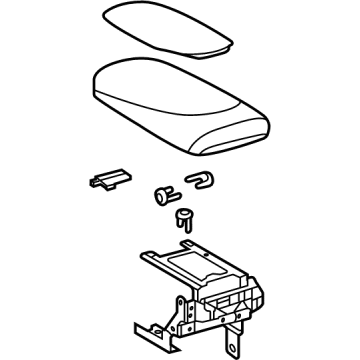 Toyota 58905-62010-A0 Armrest Assembly, White, Center