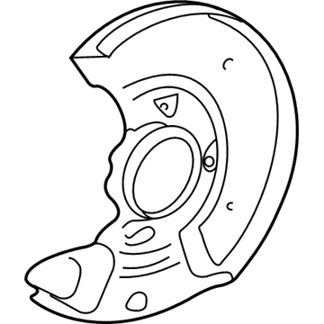 Toyota 47781-52020 Backing Plate, Front Passenger Side