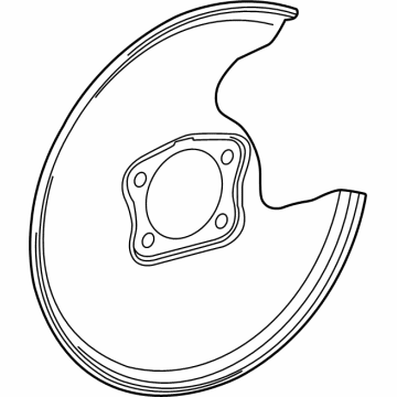 Toyota bZ4X Backing Plate - 47882-F6010