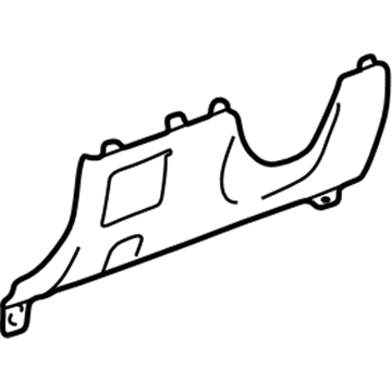Toyota 55432-01020-C0 Knee Bolster, Black, Lower