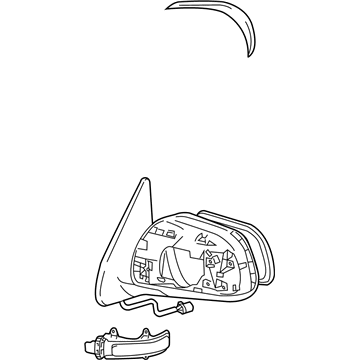 Toyota 87940-04211 Mirror Assembly, Driver Side