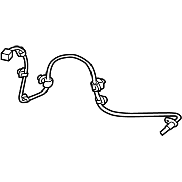 Toyota SU003-00662 ABS Sensor, Front Passenger Side